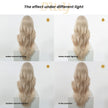 Calantha - DWY New Design Filter Lace 28 Inch Wavy Blonde Glueless Synthetic Wig