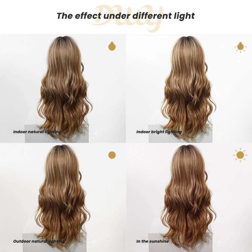 Restocked! Loni-Best Seller DWY MiraScalp Long Wave Versatile Babe Light Glueless Synthetic Wig