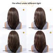 Soraya-DWY Libera Free Part Mid-Length Natural Straight Light Brown  Synthetic Wig