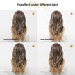 Reese C-DWY Mid-Length Curly Ombre Blonde with Highlights Glueless Synthetic Wig