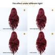 DWY 26-Inch Wine Red Curly Wig - Bold Burgundy Glam