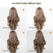 Jasmine-DWY 13×6 Lace Front Free Part Brown With Blonde Highlights Tresses Wavy Synthetic Wig 111