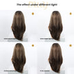 Amaris C-New! DWY 13×4 Lace Front Free Part Long-Length Straight Brown with Blonde Highlights Beautiful Layer Glueless Synthetic Wig for Women 24 Inches