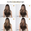 Arielle-DWY Lace Front Middle Part Long-Length Natural Wavy Dark Brown with Highlights Glueless Synthetic Wig