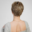 Bella-DWY Mono Lace Front Free Part Ash Brown Short Pixie Synthetic Wig
