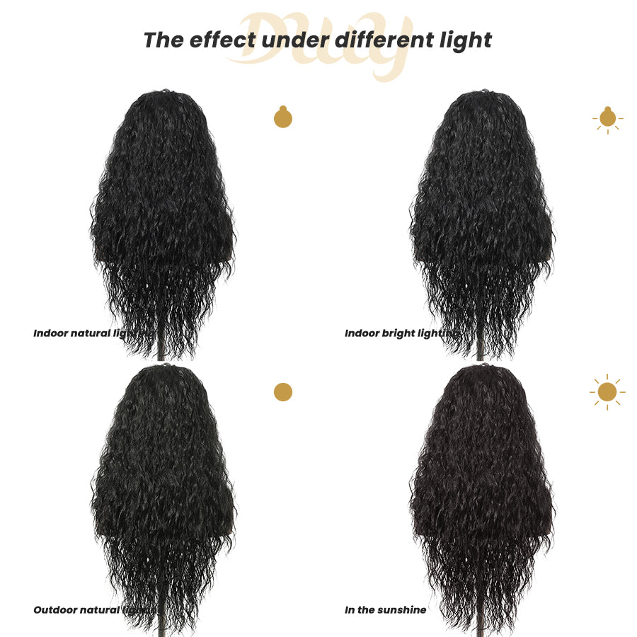 DWY Jet Black Lace Front Synthetic Wig