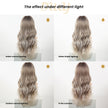 Eden-DWY Ombre Blonde Wavy Synthetic Wig With Bangs