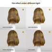 Nia- DWY Mono SkinWeft Free Part Short Curly Caramel Glueless Synthetic Wig