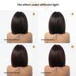 DWY Highlighted Bob Wig with Bangs - Luxurious Synthetic Hair