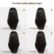 [CLEARANCE SALE] Zuri -DWY 13×6 Lace Front Free Part Middle-Length Curly Black Highlighted Glueless Synthetic Wig for Women 22 Inches