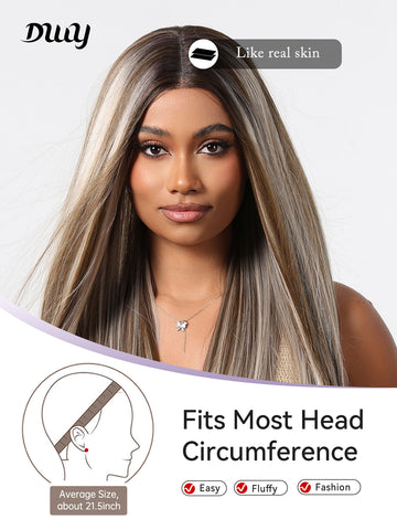 DWY-Body Wave Lace Front Wigs Human Hair Pre Plucked 13x4 HD Lace Frontal Wigs Human Hair 180 Density Natural blonde and grey Wigs for Women Human Hair Lace Front Wig with Baby Hair Glueless