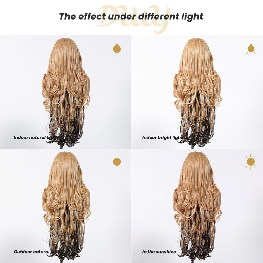 DWY Synthetic Lace Front Body Wave Wig – Glueless Blonde HD Lace Wig