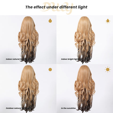 DWY Synthetic Lace Front Body Wave Wig – Glueless Blonde HD Lace Wig