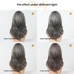 Ember-DWY 18-Inch MiraScalp Mid-Length Straight Grey Black Wig