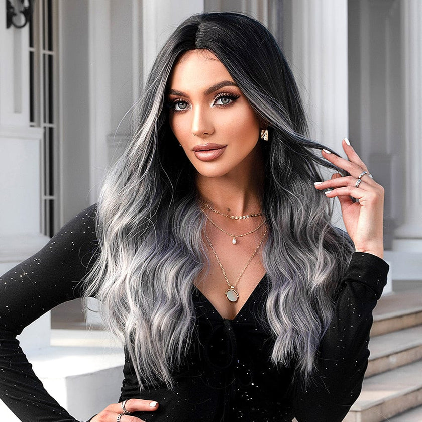 Lessie-DWY 19 Inches Natural Wave Synthetic Wig