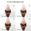 Nyssa-DWY Mirascalp Wave Pink Gradient Brown with Bangs Glueless Synthetic Wig