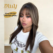 Marion Plus C-DWY New Technology! Bionic Silk Top Mix Brown 22-Inch Long Wave Glueless Synthetic Wig
