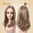 Ella-DWY Glueless Synthetic Wig for Women - Shoulder-Length Curly Ends with Free Parting