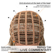 Bella-DWY Mono Lace Front Free Part Copper Short Pixie Synthetic Wig