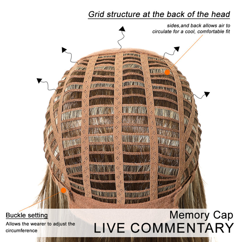 Bella-DWY Mono Lace Front Free Part Copper Short Pixie Synthetic Wig