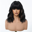 Aine-DWY Short-length Water Wave Glueless Synthetic Wig for Women 14 Inches