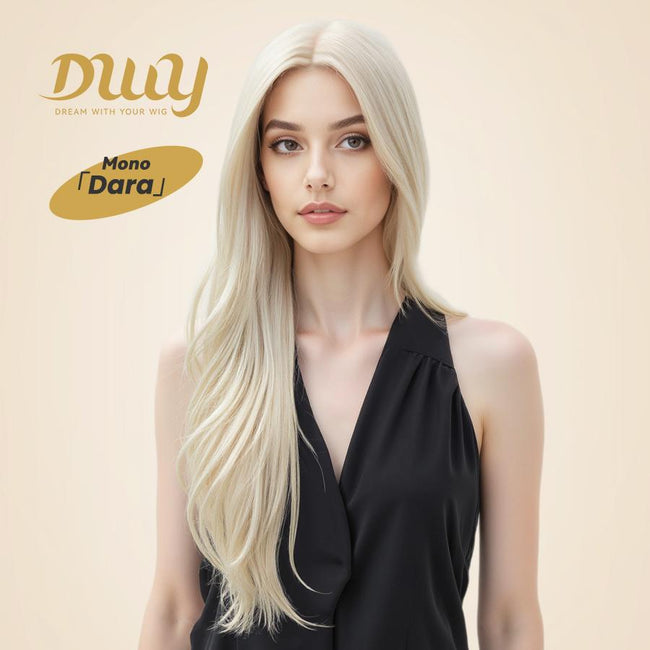 Dara C- NEW! DWY Mono Lace Front Free Part Long-Length Wavy Brown Glueless Synthetic Wig