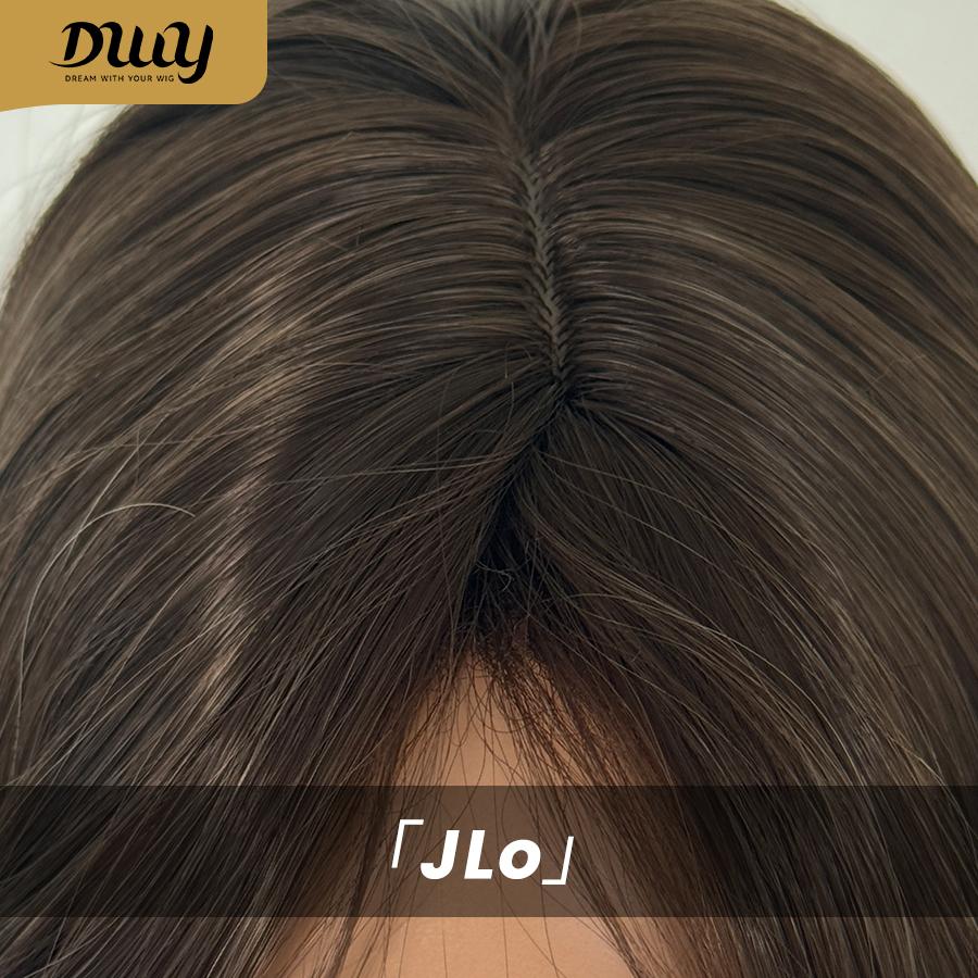 【CLEARANCE SALE】Jlo-DWY Machine Made Long length Straight Platinum Blonde Ombre Hairstyle Glueless Synthetic Wig for Women 28 Inches Silky Straight Wig, Glueless Wigs