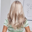 DWY Lace front 16 Inch light white mixed brown short curly wig for women DWY-BL11026-1