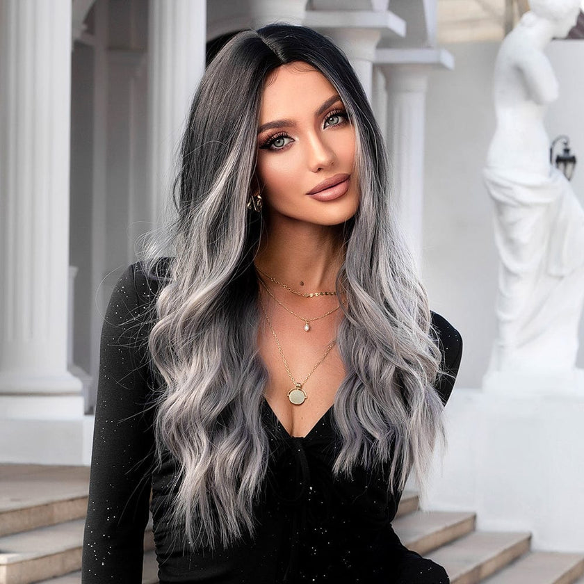 Lessie-DWY 19 Inches Natural Wave Synthetic Wig