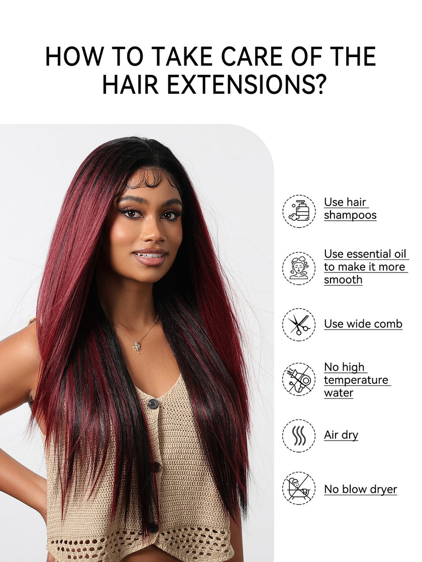 DWY-Lace Front Straight Pre Plucked 13x6 Lace Frontal Wig