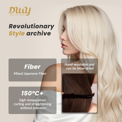 DWY Calantha - New Design Filter Lace 28 Inch Wavy Blonde Glueless Synthetic Wig