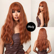 26 Inches Long Curly Red Brown Wigs Synthetic Wigs Women's Wigs for Daily Use Party or Cosplay Taking Photos LC1065-1