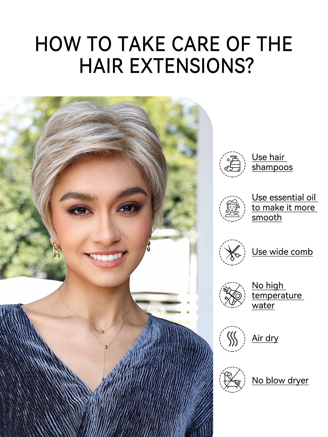 Bella-DWY Mono Lace Front Free Part Bleach Blonde Pixie Synthetic Wig