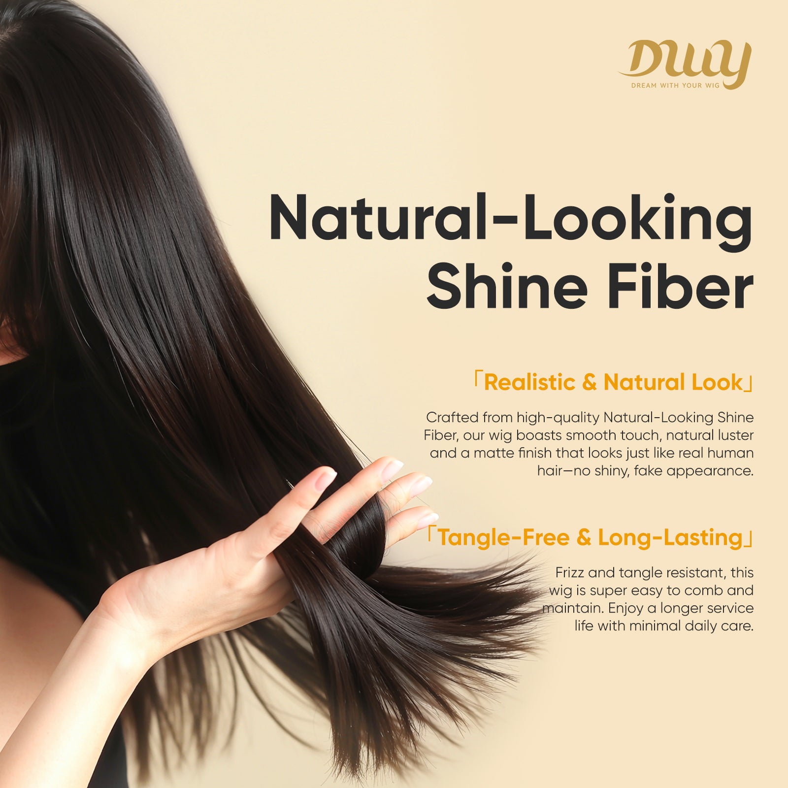 Haley C-DWY New Technology! Bionic Silk Top 16-Inch Long Wave Light Tea Brown Glueless Synthetic Wig