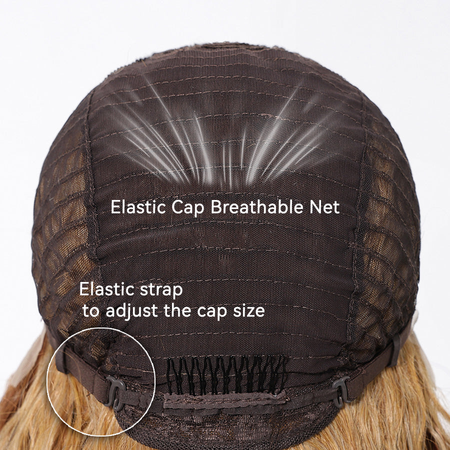 Wanda-DWY Lace Front T-Part Tresses Curly Stunning Blonde Synthetic Wig