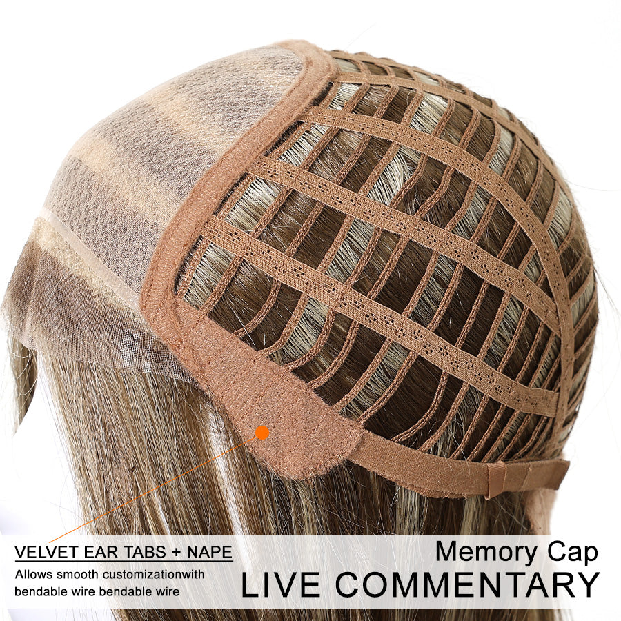 Bella-DWY Mono Lace Front Free Part Copper Short Pixie Synthetic Wig