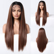 [CLEARANCE SALE] Jess C- DWY 13×6 Lace Front Free Part Long-Length Straight Layer-cut Blonde Highlighted Glueless Synthetic Wig for Women 30 Inches