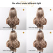 Vanessa -DWY Pre-cut U part Diamond Lace Mid length Icy Beige Blonde Body Wave Hair Glueless Synthetic Wigs for Women 22 Inches