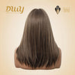 Zinnia - DWY 16-Inch MiraScalp Tea Brown Mid-Length Layered Straight Wig