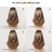 Back In Stock! Jule C-DWY New Technology! Bionic Silk Top 18-Inch Layered Shoulder-Length Caramel Latte Glueless Synthetic Wig