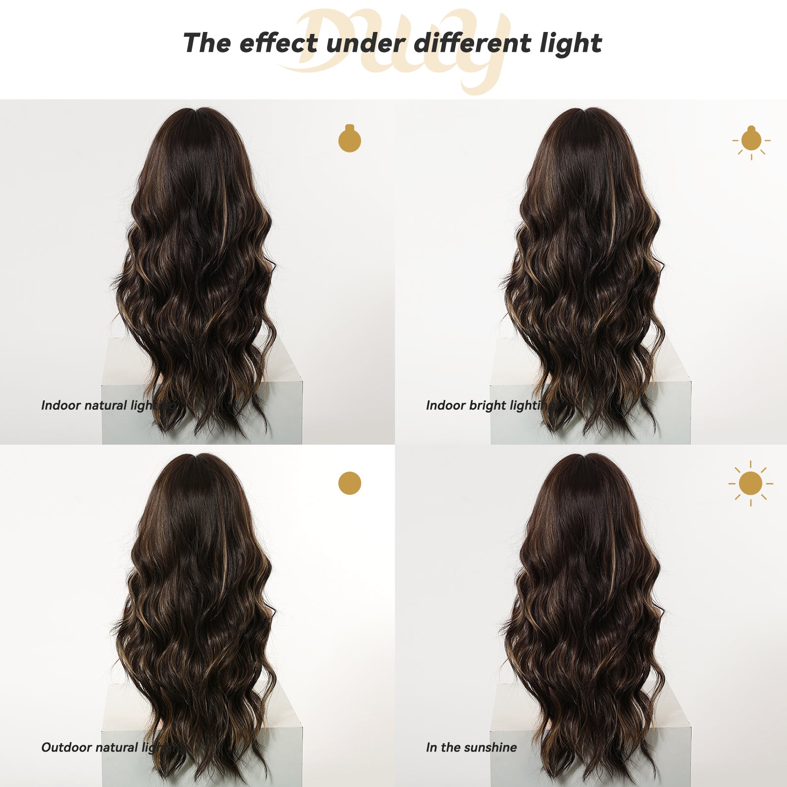 Restocked! Loni Plus C-DWY New Technology! Bionic Silk Top 24-Inch Long Wave Light Brown Glueless Synthetic Wig