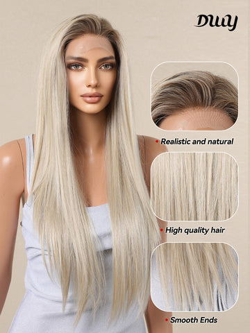 DWY-stright Lace Front Wigs Pre Plucked 13x6 HD Transparent Lace Frontal Wigs150% Density  lace Wigs for Women 30Inch