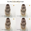 Taylor C-DWY New Technology! Bionic Silk Top Smoky Balayage Blonde 24-Inch Long Wave Glueless Synthetic Wig