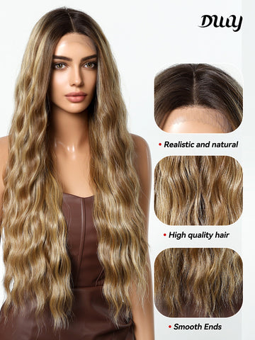 DWY-curly Lace Front Wigs Pre Plucked 13x6 HD Transparent Lace Frontal Wigs150% Density  lace Wigs for Women 30Inch