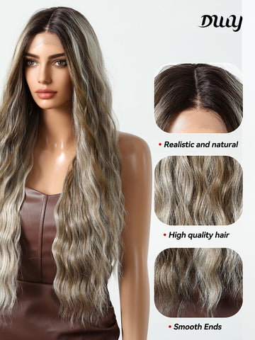 DWY-curly Lace Front Wigs Pre Plucked 13x6 HD Transparent Lace Frontal Wigs150% Density  lace Wigs for Women 30Inch