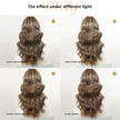 Nati C-DWY New Technology! Bionic Silk Top Mix Honey Bronde 22-Inch Long Wave Glueless Synthetic Wig