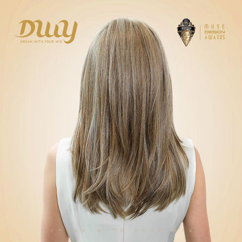 【New in】Regina-DWY 14" Dirty Blonde Glueless Lace Front Wig - Short Straight Style