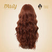 Merida -DWY Mono Lace Front Free Part Long-Length Curly Drity Orange Glueless Synthetic Wig for Women 24 Inches