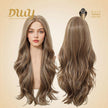 Dara C- NEW! DWY Mono Lace Front Free Part Long-Length Wavy Brown Glueless Synthetic Wig