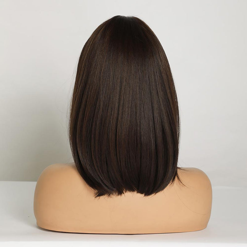 Chaya-DWY Lace Front Natural Jewish Wig Bob Straight Synthetic Wig 7 Shades 14 Inch